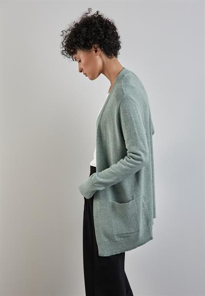 Offener Cardigan temper mint mel.