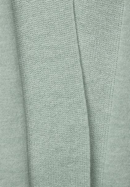 Offener Cardigan wave green melange