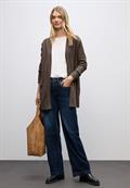 Offener Cosy Cardigan dark nomad brown mel.