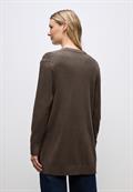 Offener Cosy Cardigan dark nomad brown mel.