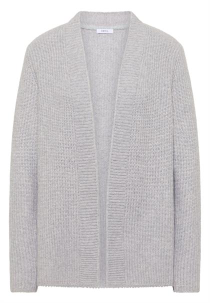 Offener Cosy Cardigan luna grey melange