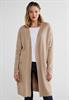 Offener Long Cardigan buff sand melange