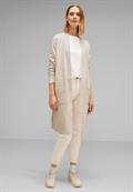 Offener Long Cardigan whisper cream melange