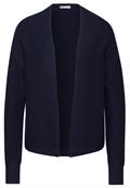 Offener Strukturcardigan deep blue