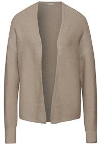 Offener Strukturcardigan honey sand mel.