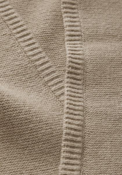 Offener Strukturcardigan honey sand mel.