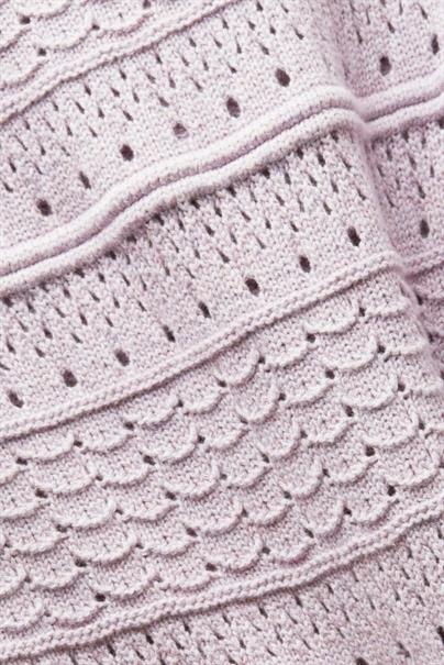 Offenmaschig gestrickter Pullover lilac 5