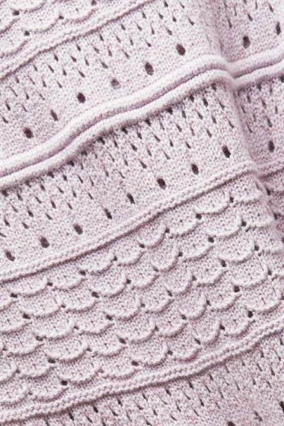 Offenmaschig gestrickter Pullover lilac 5