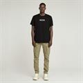Old skool logo r t dk black