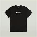 Old skool logo r t dk black