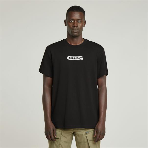 Old skool logo r t dk black