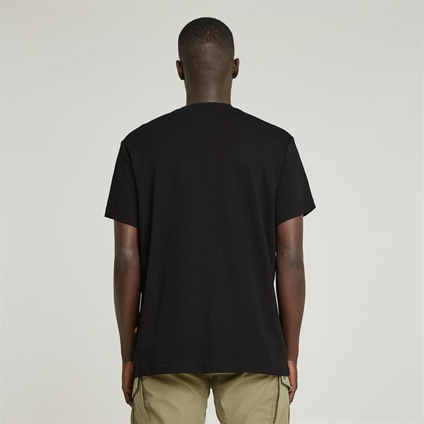 Old skool logo r t dk black