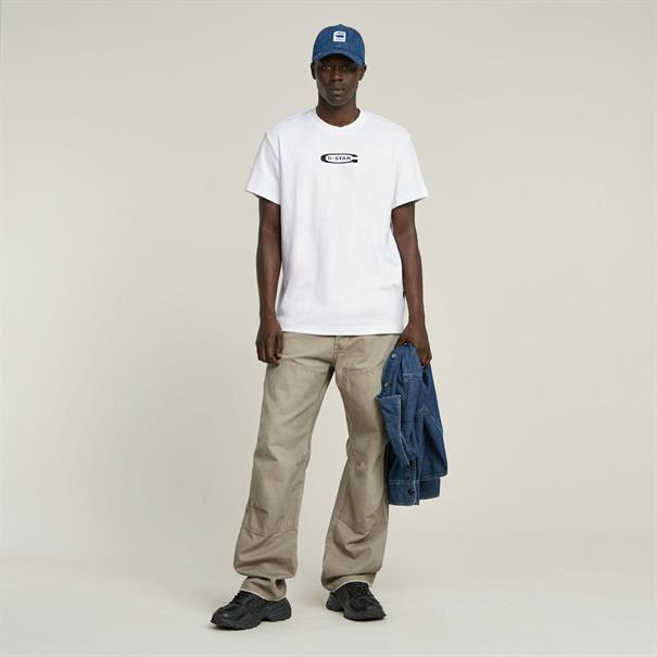 Old skool logo r t white