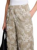 olive white big flower design