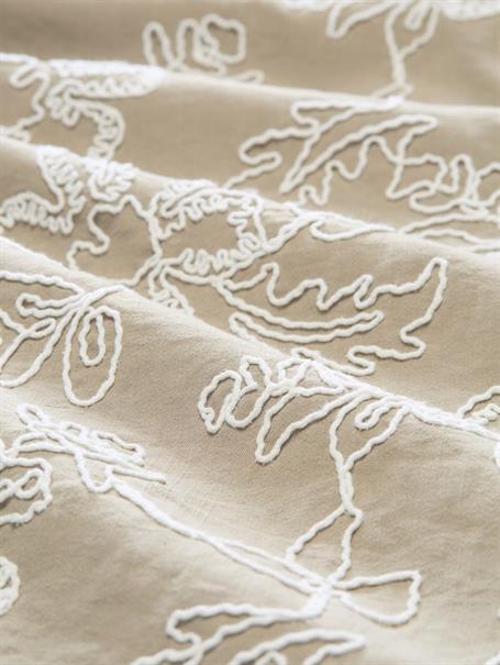 olive white big flower design