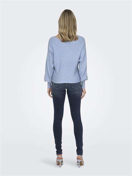 ONLADALINE L/S SHORT PULLO KNT NOOS soft chambray