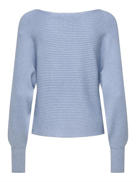 ONLADALINE L/S SHORT PULLO KNT NOOS soft chambray