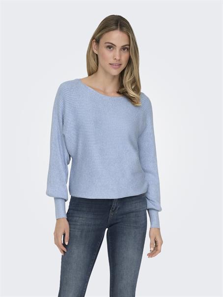 ONLADALINE L/S SHORT PULLO KNT NOOS soft chambray