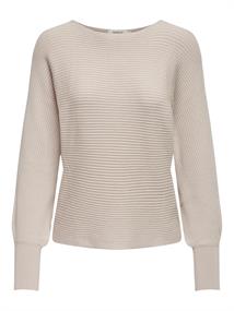 ONLADALINE LIFE L/S SHORT PULLO KNT NOOS pumice stone