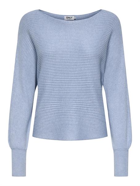 ONLADALINE LIFE L/S SHORT PULLO KNT NOOS soft chambray