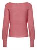 ONLADALINE LIFE L/S SHORT PULLO KNT NOOS tea rose2