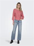 ONLADALINE LIFE L/S SHORT PULLO KNT NOOS tea rose2