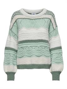 ONLADINA LIFE L/S PULLOVER KNT NOOS silt green-cloud dancer-sea sp