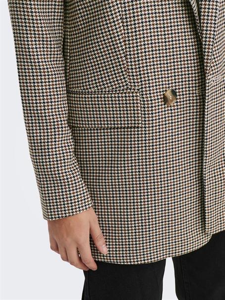 ONLADISON L/S CHECK BLAZER TLR OS NOOS white sand
