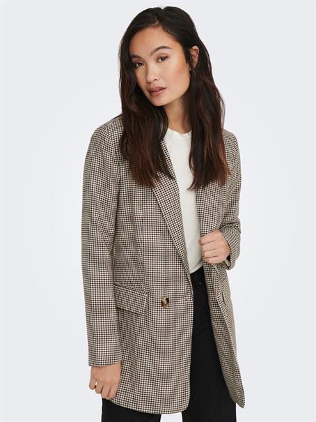 ONLADISON L/S CHECK BLAZER TLR OS NOOS white sand