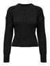 ONLAGNES LS RIB HIGHNECK CC KNT black