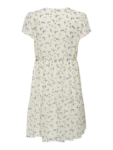 ONLAIDA ELISA LIFE DOBBY DRESS WVN cloud dancer