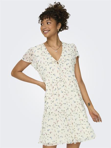 ONLAIDA ELISA LIFE DOBBY DRESS WVN cloud dancer