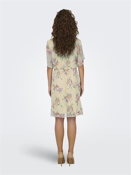 ONLAIDA ELISA SS DRESS LIFE WVN cannoli cream