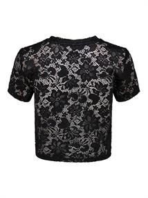 ONLALBA S/S CROPPED TOP JRS black