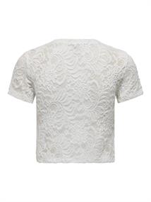 ONLALBA S/S CROPPED TOP JRS cloud dancer