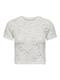 ONLALBA S/S CROPPED TOP JRS cloud dancer