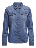 ONLALEXA L/S DNM SHIRT ANA NOOS medium blue denim2