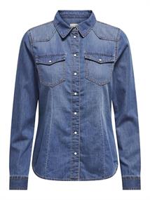 ONLALEXA L/S DNM SHIRT ANA NOOS medium blue denim2