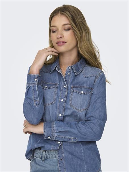 ONLALEXA L/S DNM SHIRT ANA NOOS medium blue denim2