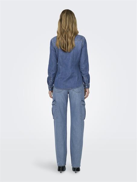 ONLALEXA L/S DNM SHIRT ANA NOOS medium blue denim2