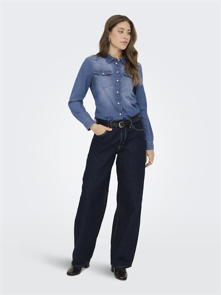 ONLALEXA L/S DNM SHIRT ANA NOOS medium blue denim2