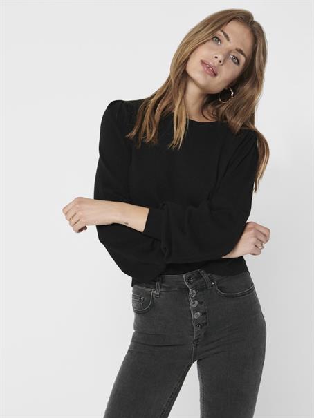 ONLALEXA PUFF L/S PULLOVER KNT black