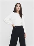 ONLALEXA PUFF L/S PULLOVER KNT cloud dancer