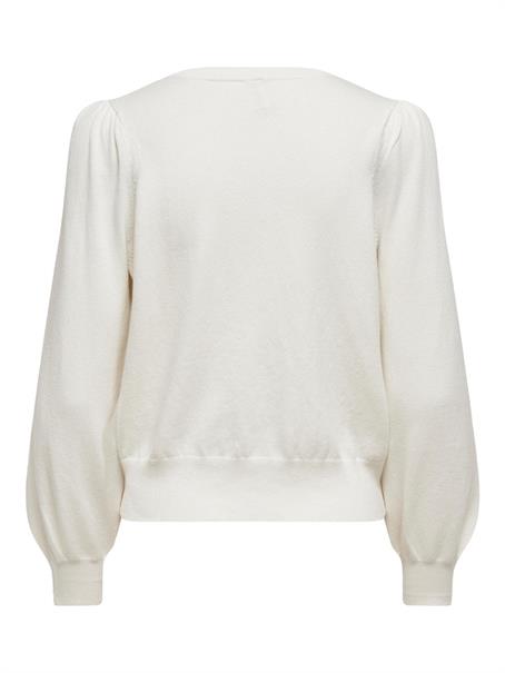 ONLALEXA PUFF L/S PULLOVER KNT cloud dancer
