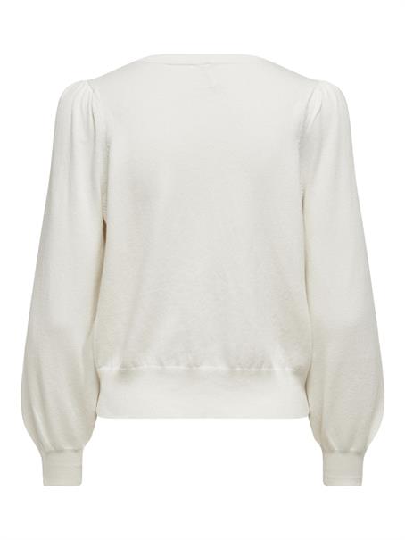 ONLALEXA PUFF L/S PULLOVER KNT cloud dancer
