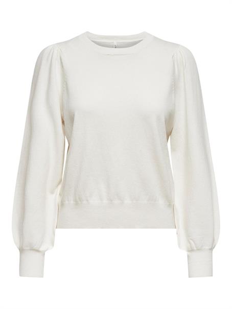 ONLALEXA PUFF L/S PULLOVER KNT cloud dancer