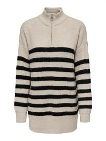 ONLALFRIDA LS ZIP HIGHNECK CC KNT moonbeam