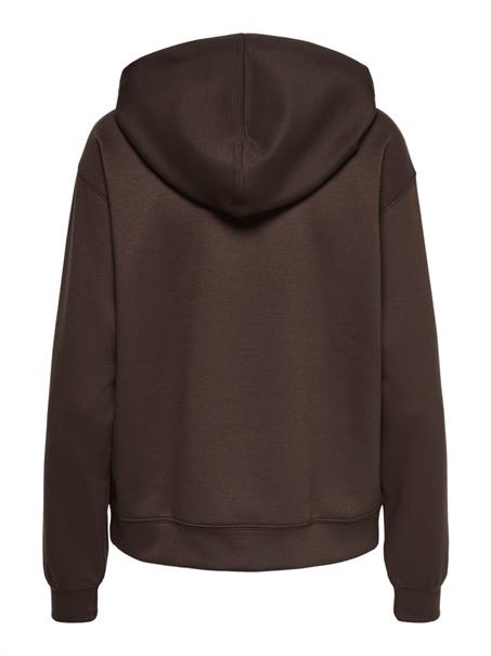 ONLALINA L/S PRINT HOOD SWT coffee bean