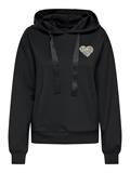ONLALINA LIFE L/S PRINT HOOD SWT black