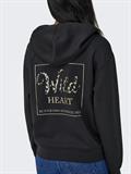 ONLALINA LIFE L/S PRINT HOOD SWT black
